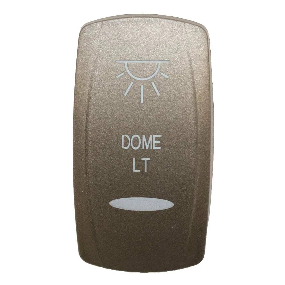 Boat Rocker Switch Cover - Dome Light Actuator Pewter