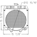 6630158710 Radiator Fits Kubota B8200