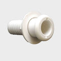 Tracker Boat Livewell Thru Hull Fitting - 1 1/8 Inch White Plastic