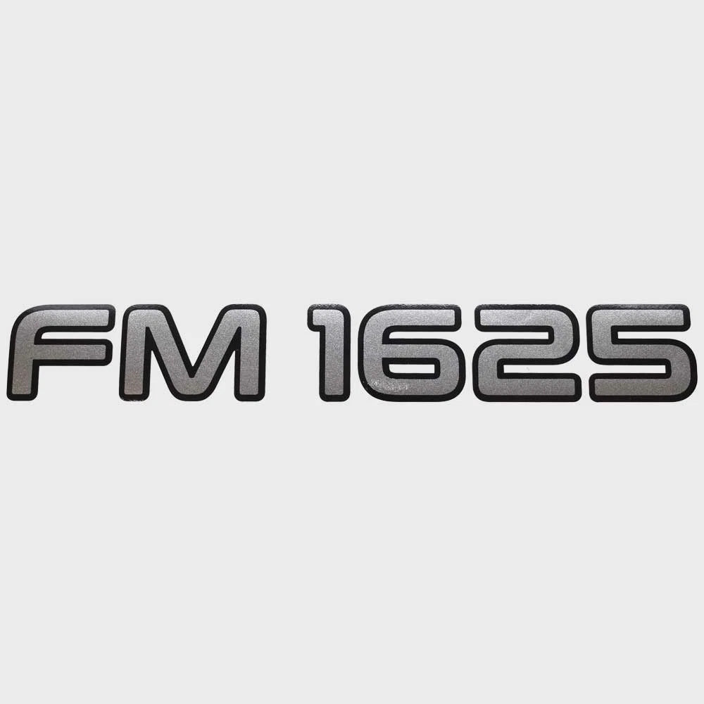 Lowe Boat Sticker Decal 2369895 - FM 1625 Silver - Black Vinyl