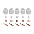 PT31 Plasma Kit Electrode Nozzle Torch Maintenance 20-piece Set for 40 PT31