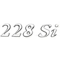Monterey Boat Raised Decal 146688-01 - 228 Si 6 X 1 1/2 Inch Silver