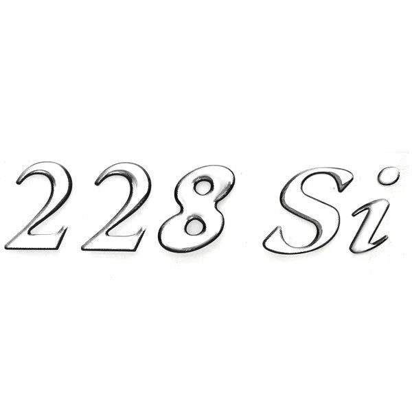 Monterey Boat Raised Decal 146688-01 - 228 Si 6 X 1 1/2 Inch Silver