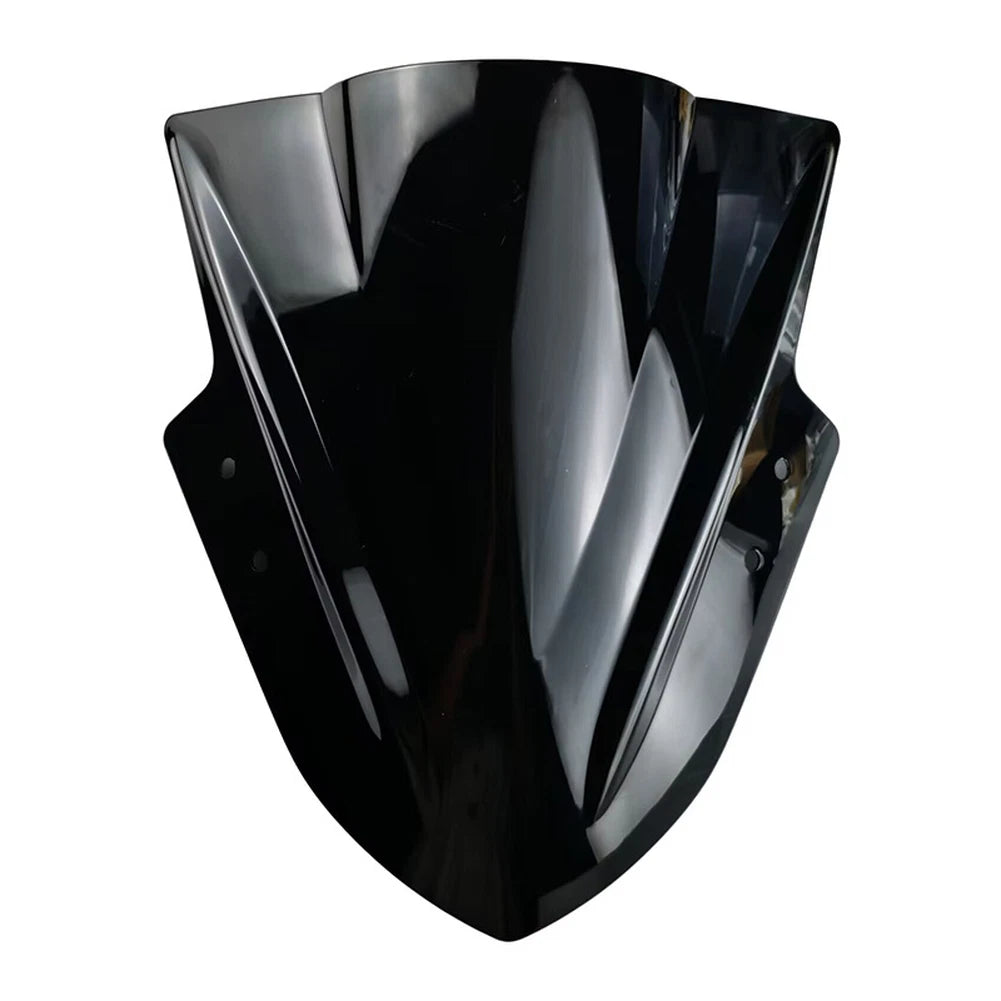 Black Motorcycle Front Windshield DFB001 for NS200 with Airflow Deflector