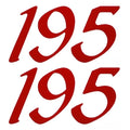 Lowe Boat Decals 2019236 - 195 Red Vinyl 2 5/8 Inch (set of 2)