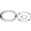 Malibu Boat Speaker Bezel 6169202 - 11 3/4 X 7 3/4 Inch Silver Plastic