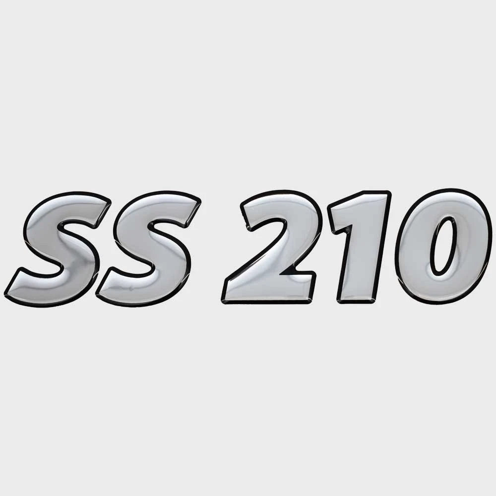 Lowe Pontoon Boat SS 210 Raised Decal 2258091 - Mirrored Silver Sticker