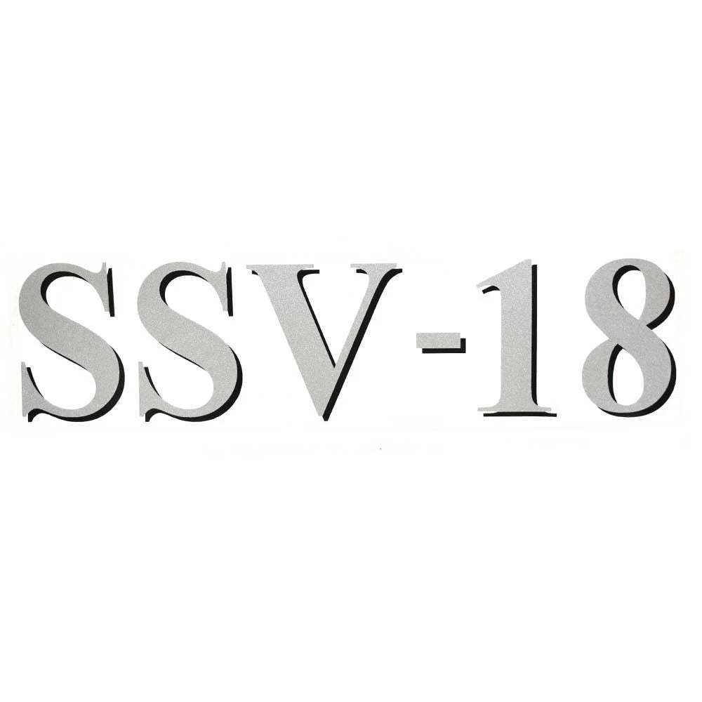 Lund Boat Model Decal 1986451 - SSV-18 Silver Black Sticker
