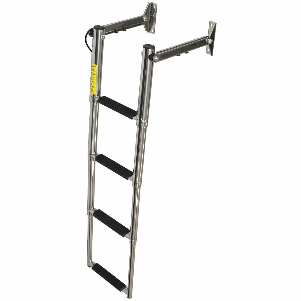 Garelick Boat Transom Telescoping Ladder 19620-13 - 4-Step SS
