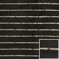G&T Boat Pattern Fabric - Chaparral Silver Stripe Black 57 Inch (YD)