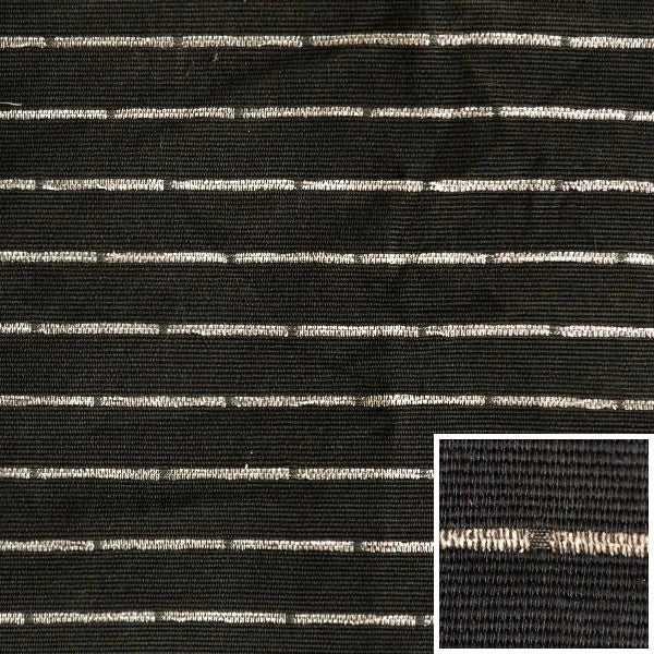 G&T Boat Pattern Fabric - Chaparral Silver Stripe Black 57 Inch (YD)