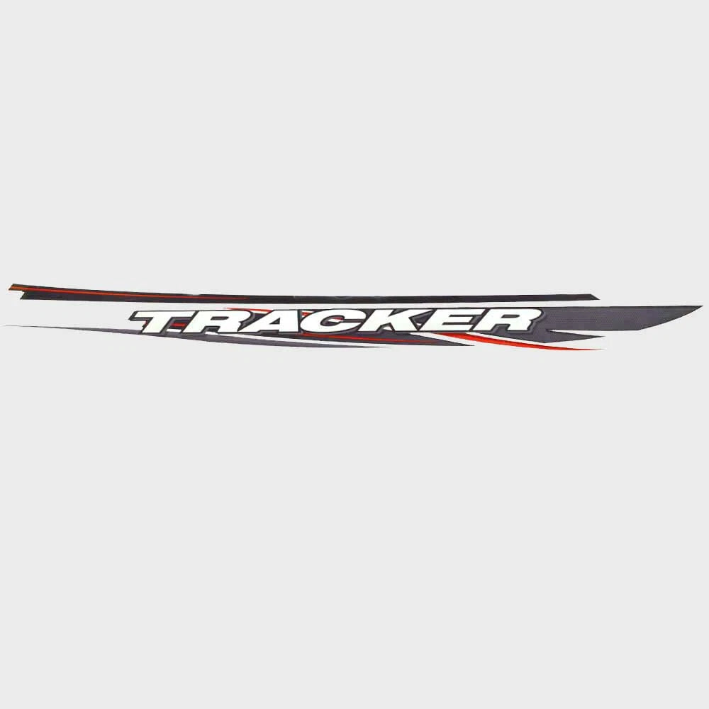 Tracker Boat Graphic Decal 185045 - Red Gray White 112 1/2 Inch Sticker