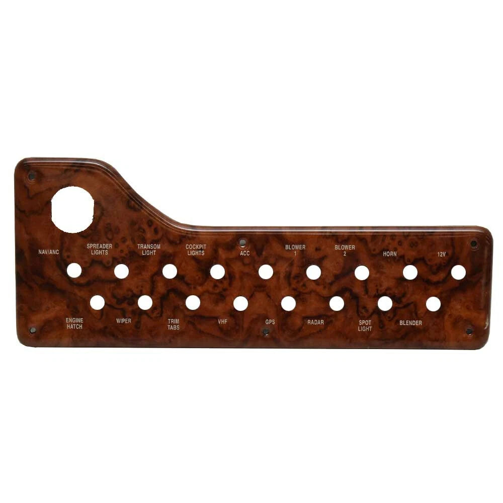 Rinker Boat Blank Breaker Panel 206495D - 312 - 320 Woodgrain