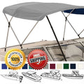 Boat Bimini Top 3 Bow 72"L 36"H 91"-96"W with Boot & Rear Support Poles Dry-Tech