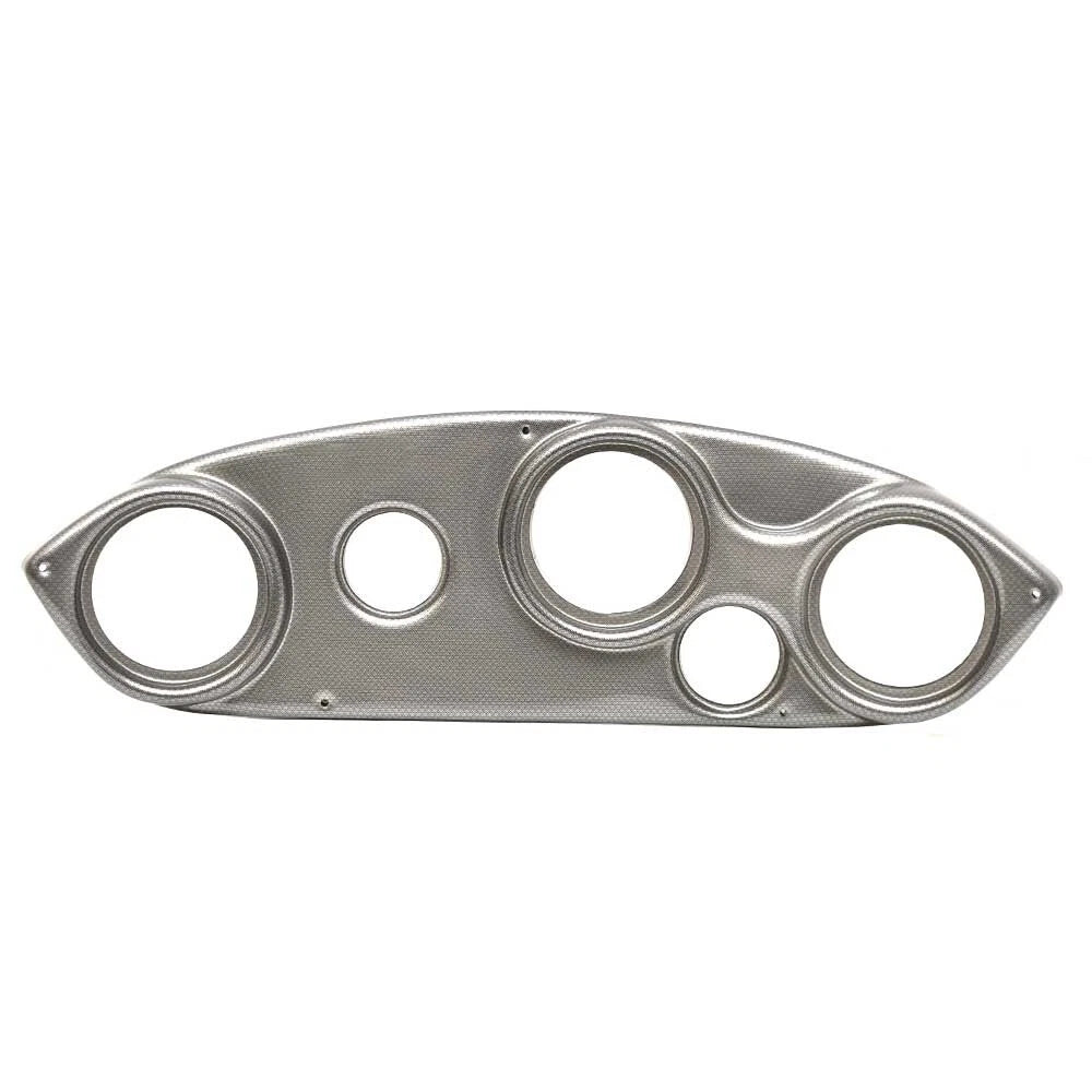 Rinker Boat Blank Gauge Panel 206694B - 240 DB Gold Silver Micro Weave