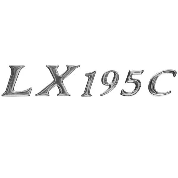 Larson Boat Raised Model Decal - LXI 195c Silver Sticker