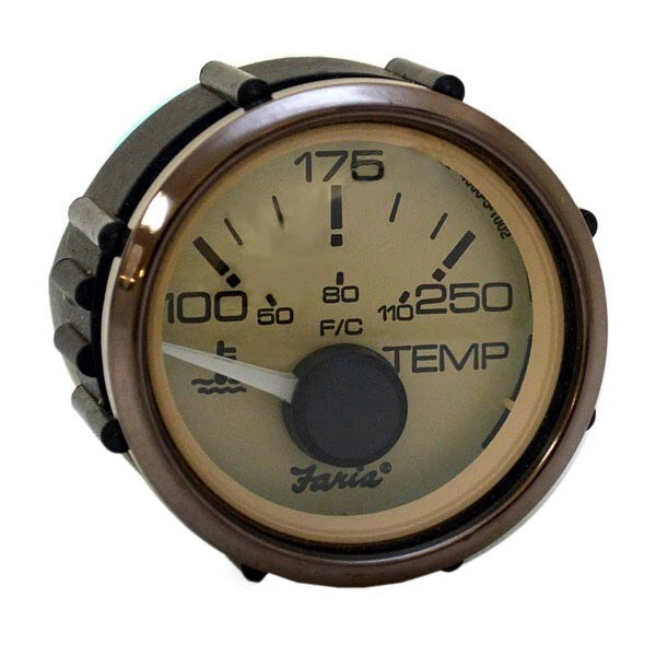 Faria Boat Temperature Gauge GP7629A - Chesapeake Beige 2 Inch