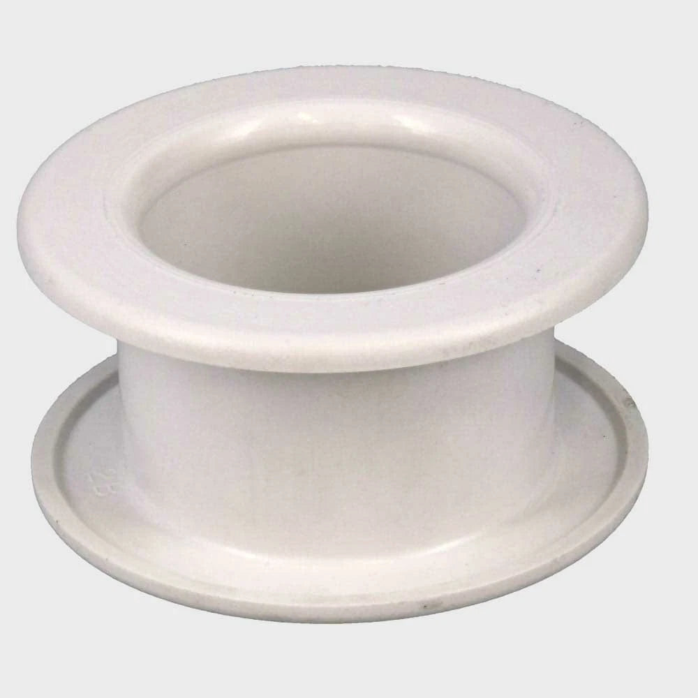 Boat Rigging Flange 8691505 - 1 3/4 Inch White Plastic (2 Piece Set)