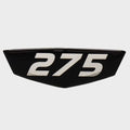Cruisers Boat Raised Decal V2752400 - 275 Black Silver 2 5/8 Inch