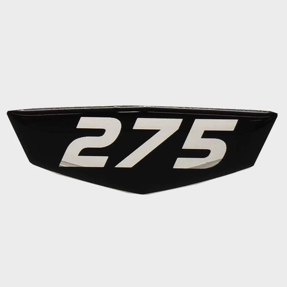 Cruisers Boat Raised Decal V2752400 - 275 Black Silver 2 5/8 Inch