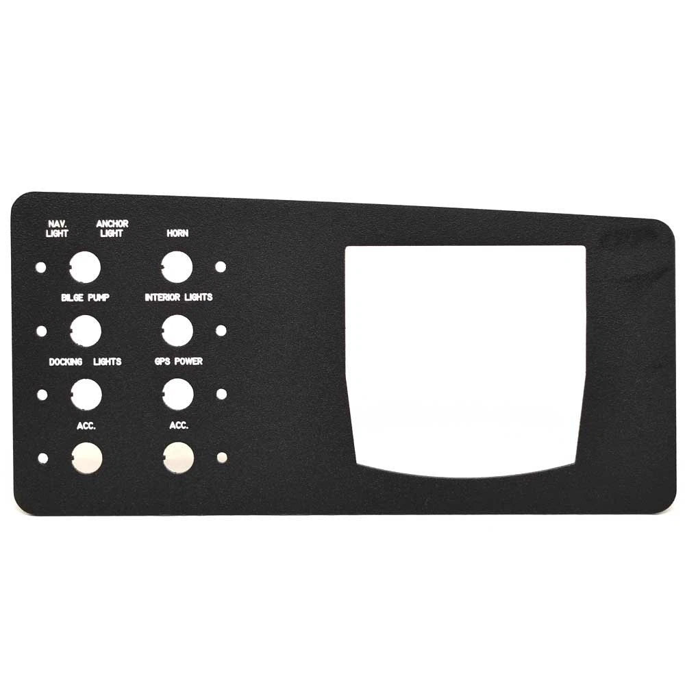 Cobalt Boat Blank Switch Panel 502240BL - 10 1/2 X 5 Inch Black
