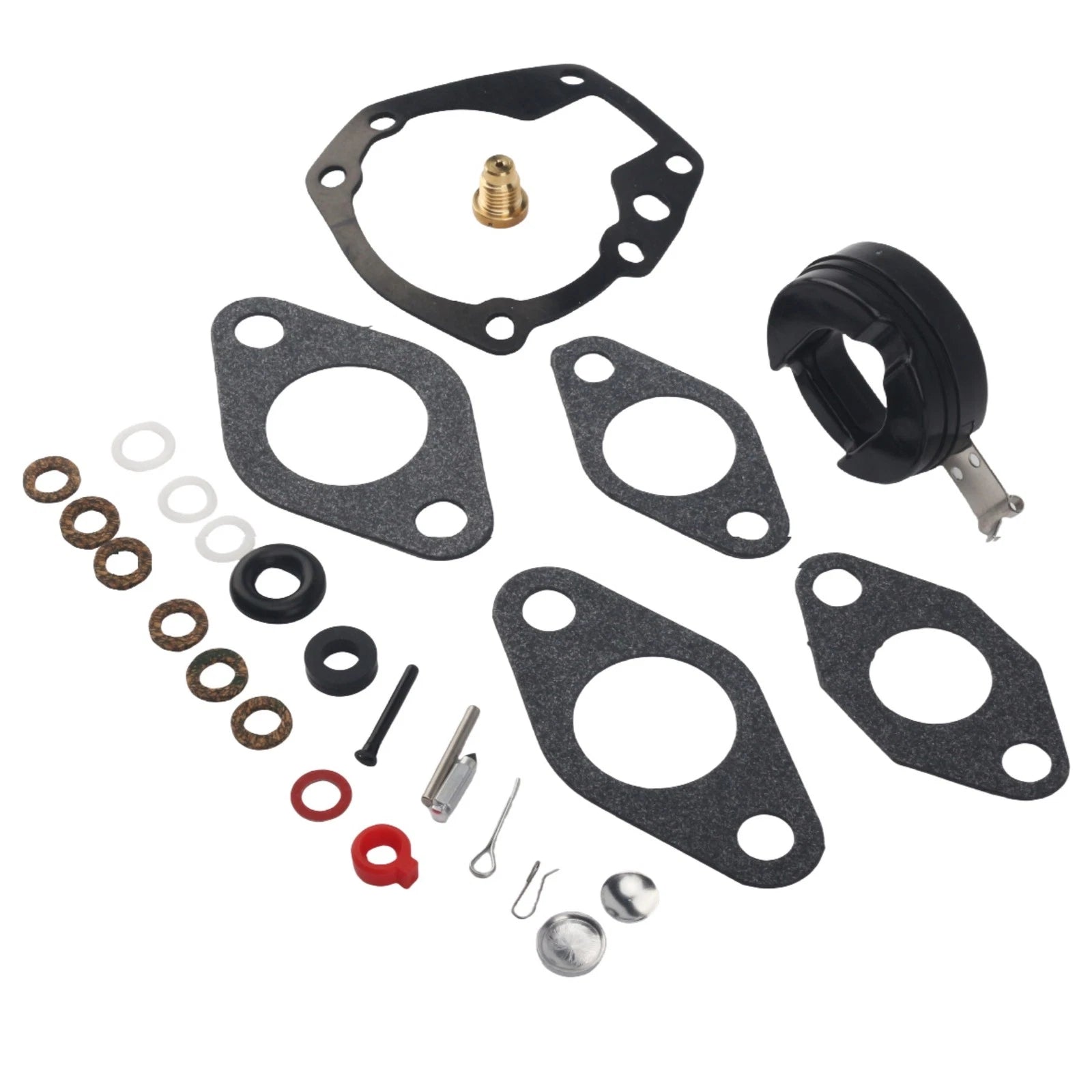 Carburetor Rebuild Kit & Float for Johnson Evinrude 18HP 20HP 1957 1958-1968