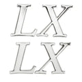 Palm Beach Marine Boat Raised Decal - 2010 LX Silver (pair)