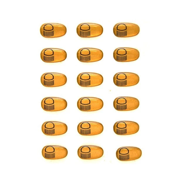 Sharpline Boat Raised Rotary Decals - Lights Gold (set of 18)