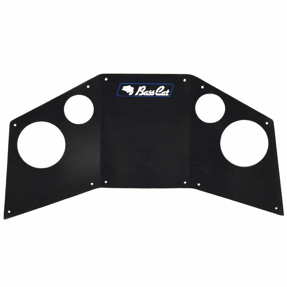 BassCat Boat Blank Dash Panel 6992 - Glossy Black Gray