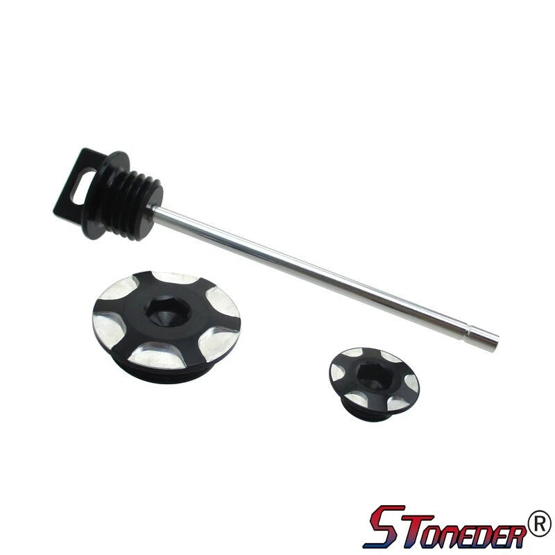 STONEDER Aluminum Engine Plug Kit Dipstick for Honda CRF110F Pit Dirt Bikes