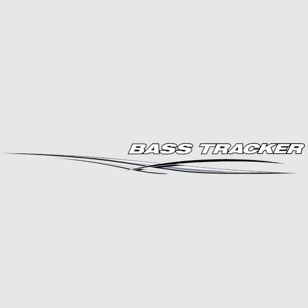 Tracker Boat Decal 142805 - Bass Tracker Black Gray White 87 Inch