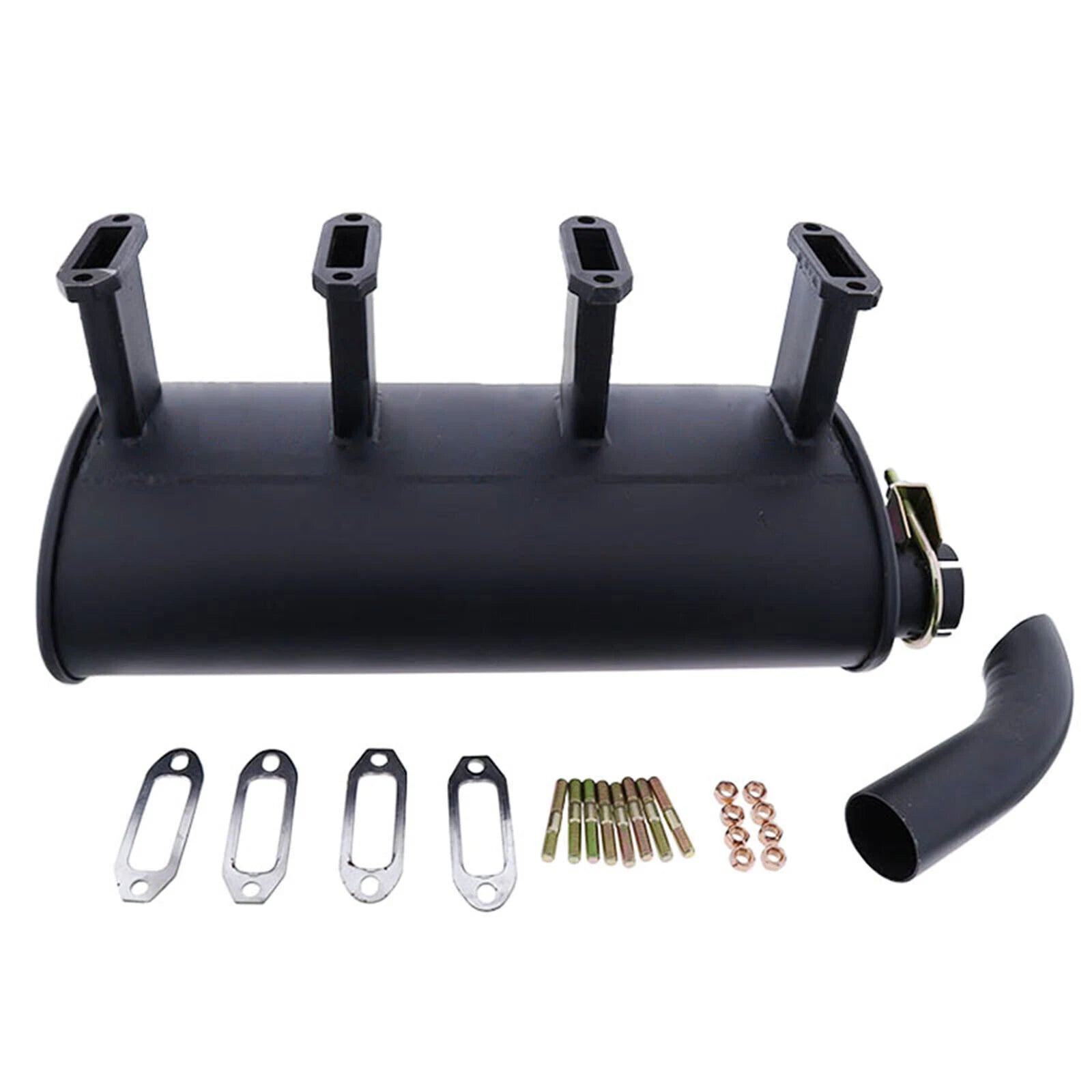 Exhaust Manifold Muffler with Short Pipe 04191237 for Deutz 912 913 914 4 Cylinder