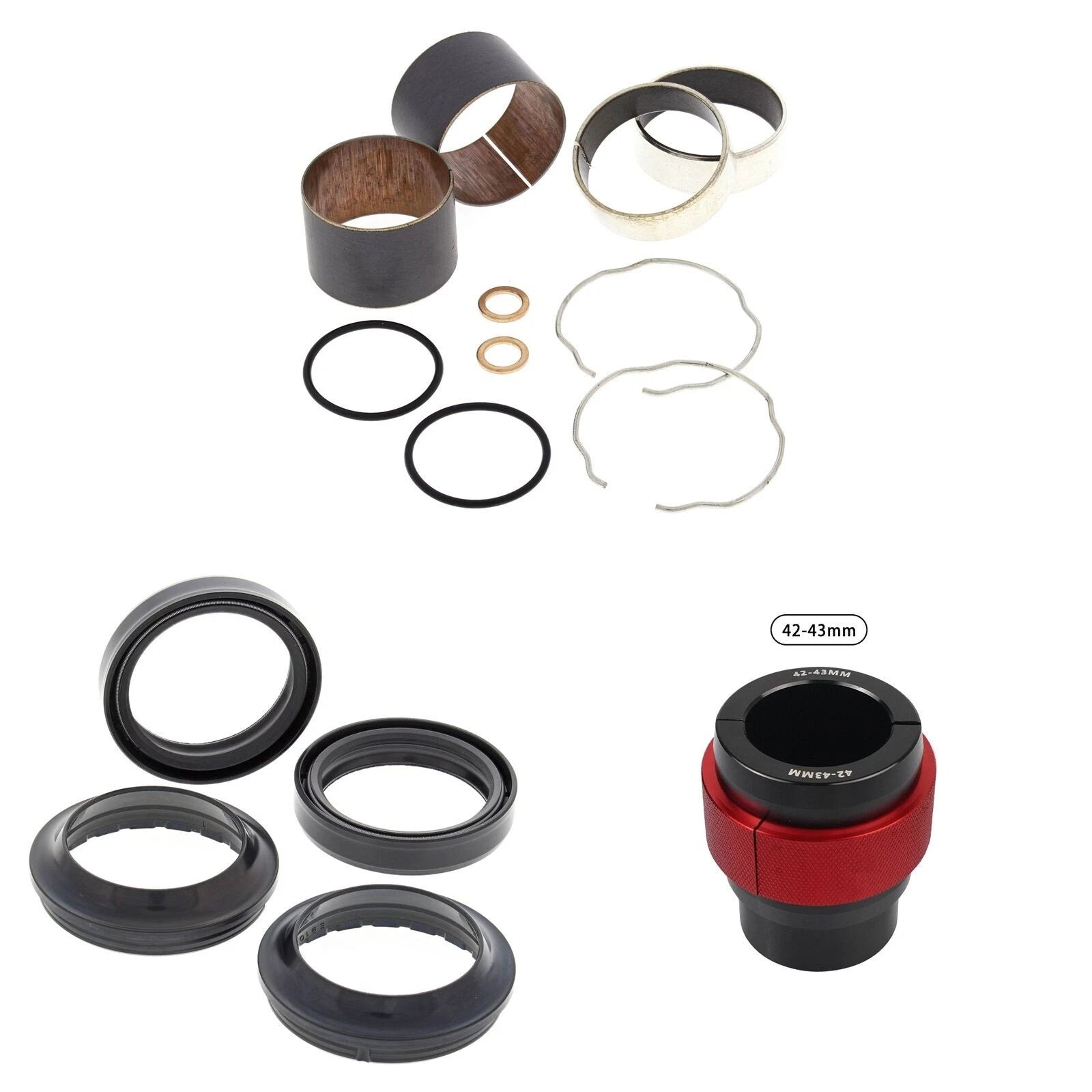 Complete Front Fork Rebuild Kit for Honda CBR600F 1999-2000 56- with Driver
