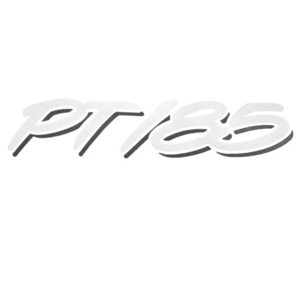 Tracker Boat Decal 110405 - PT185 Black Gray White Vinyl 9 3/4 Inch
