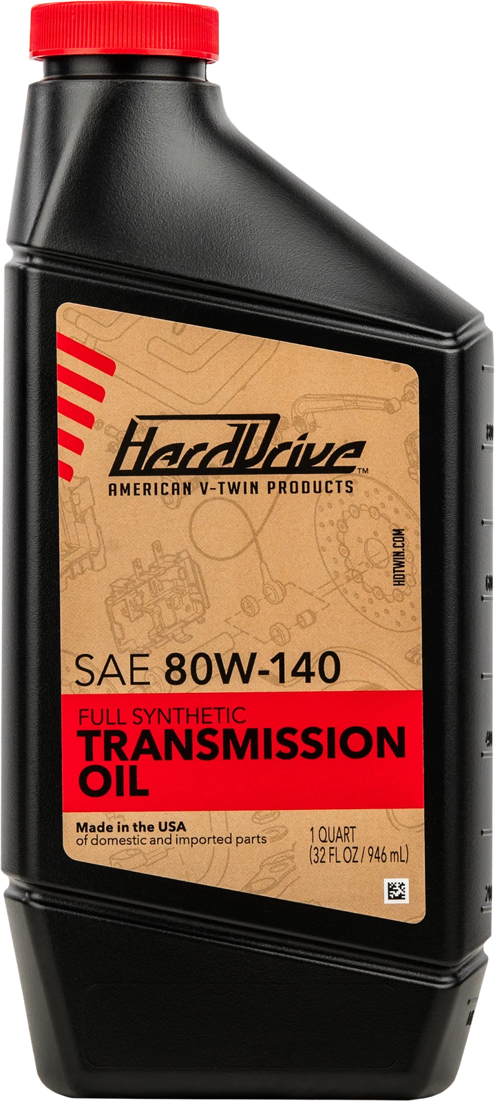 HARDDRIVE Syn Transmission Oil 80W-140 for Harley Davidson 4-6 Speed