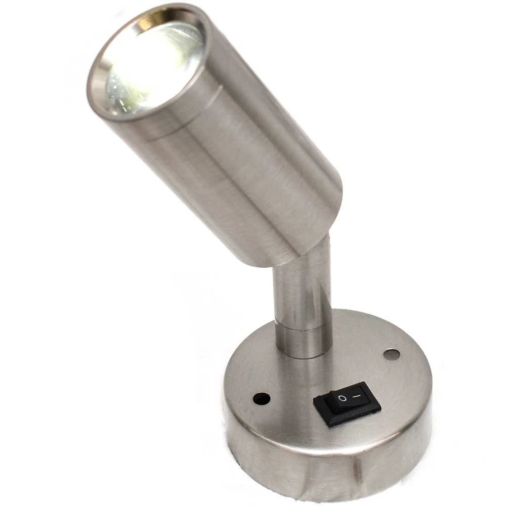 Gustafson Boat LED Reading Light GSL9656 - Satin Nickel 5 Inch