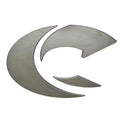 Crestliner Boat Raised Logo Decal 2318255 - 10 3/4 Inch Pewter Chromax