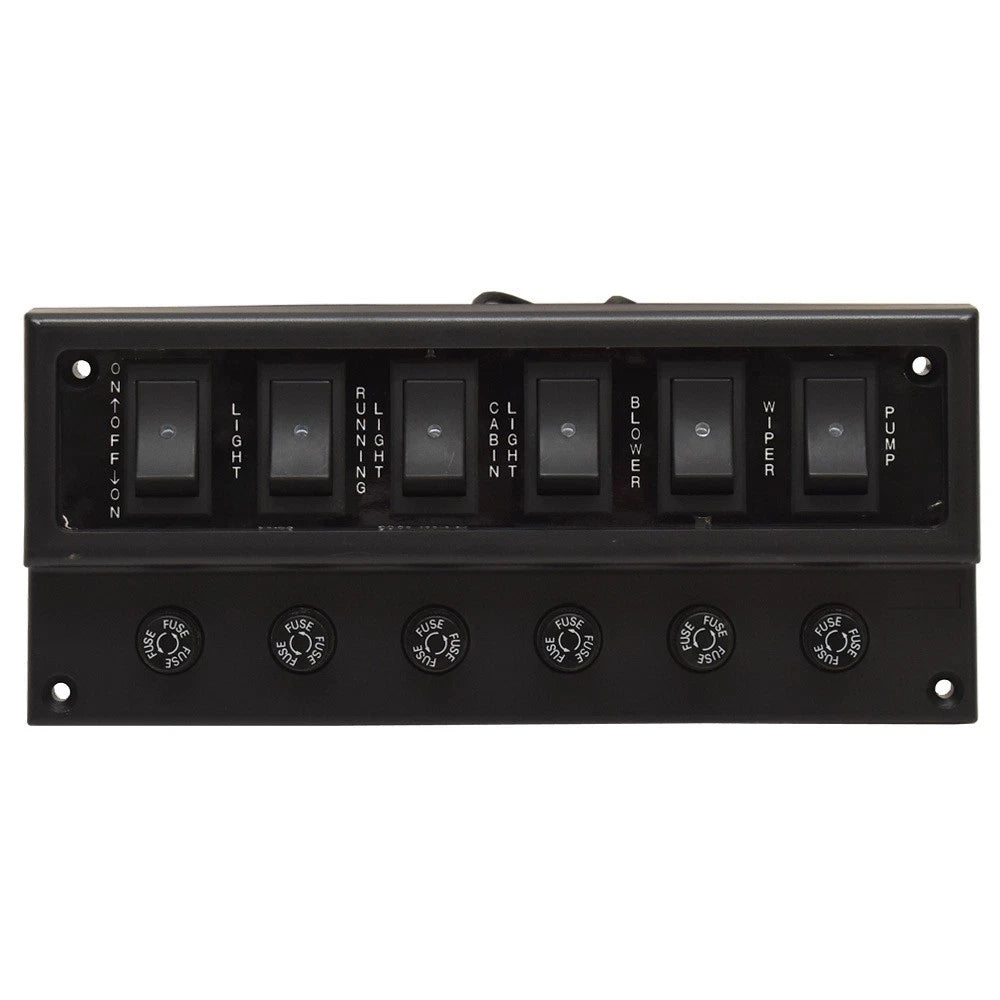 Whitecap Marine Boat Switch Panel S-8094 - 4 1/2 X 10 3/8 Inch