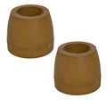 Craton Boat Roller End Caps ESR245N - 2 1/2 X 5/8 Inch Tan (pair)