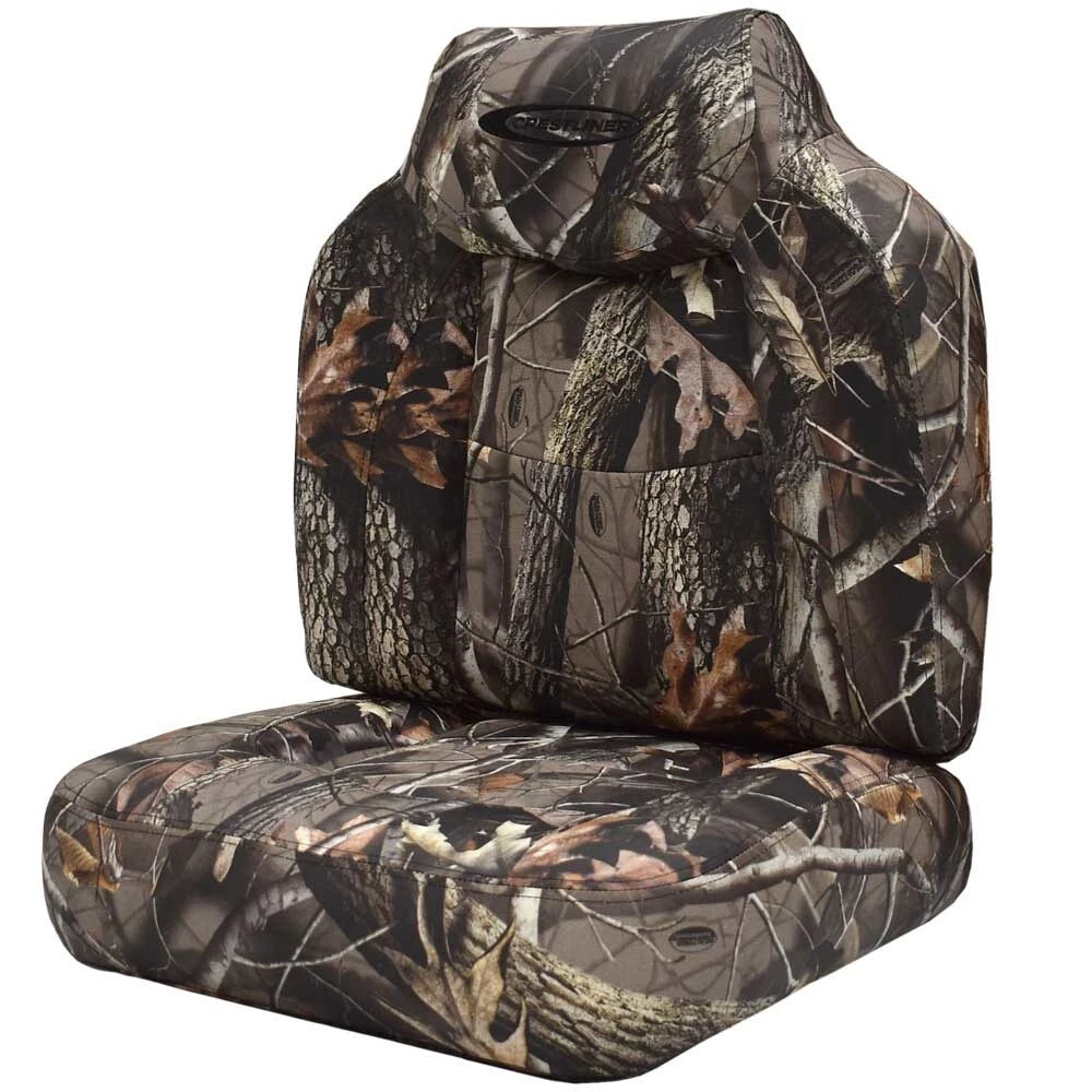 Crestliner Boat Seat Cushion Set 2134690 - Hardwoods Camouflage (2PC)