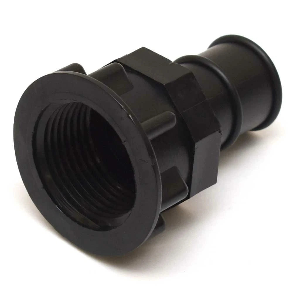 Marine East Boat Hose Adapter Fitting - 1 1/4 to 1 Inch Black