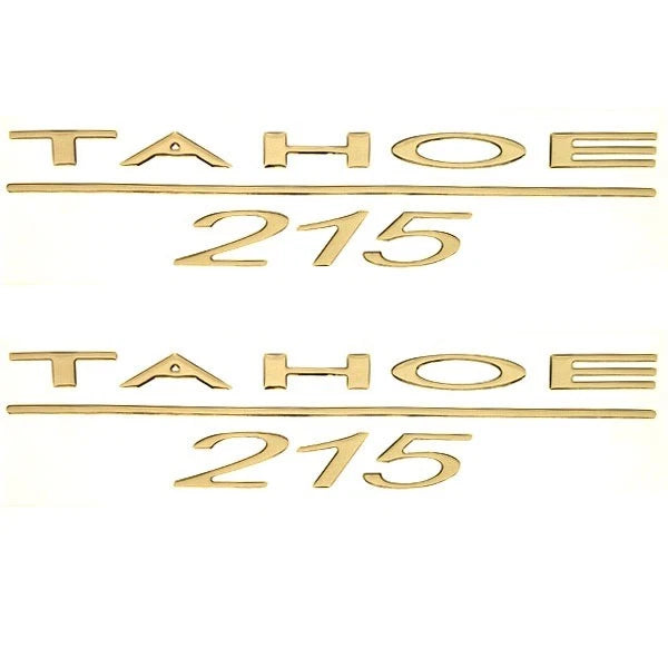 Tahoe Boat Raised Emblem Decal 138689 - 215 Logo Stickers (pair)