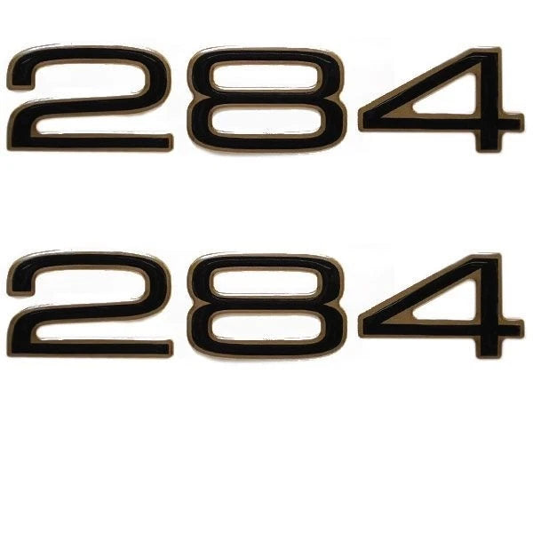 Mako Boat Raised Decals - 284 Black Stickers (pair)