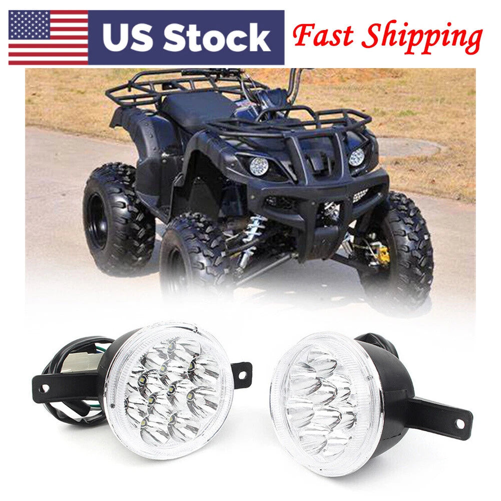 2x Headlight Head Light for ATV GY6 150cc-250cc Taotao Coolster Peace Extrame