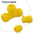4pcs Garden Hose Tee Connectors with Leak Proof Design for Outdoor Use