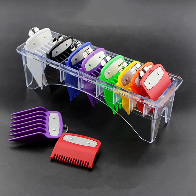 8x Colorful Hair Clipper Limit Comb Guide Size Cutting Tool for Wahl 8148
