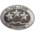 Ultra Low Emission 3 Star California DOT Outboard Graphic Sticker - Light Gray