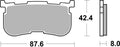 SBS Brake Pads Rear for HARLEY DAVIDSON FLRT 1750 Freewheeler 2017 - 2018
