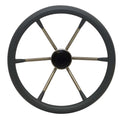 Boat Destroyer Steering Wheel 1525 - 15 Inch 25 Stainless Gray