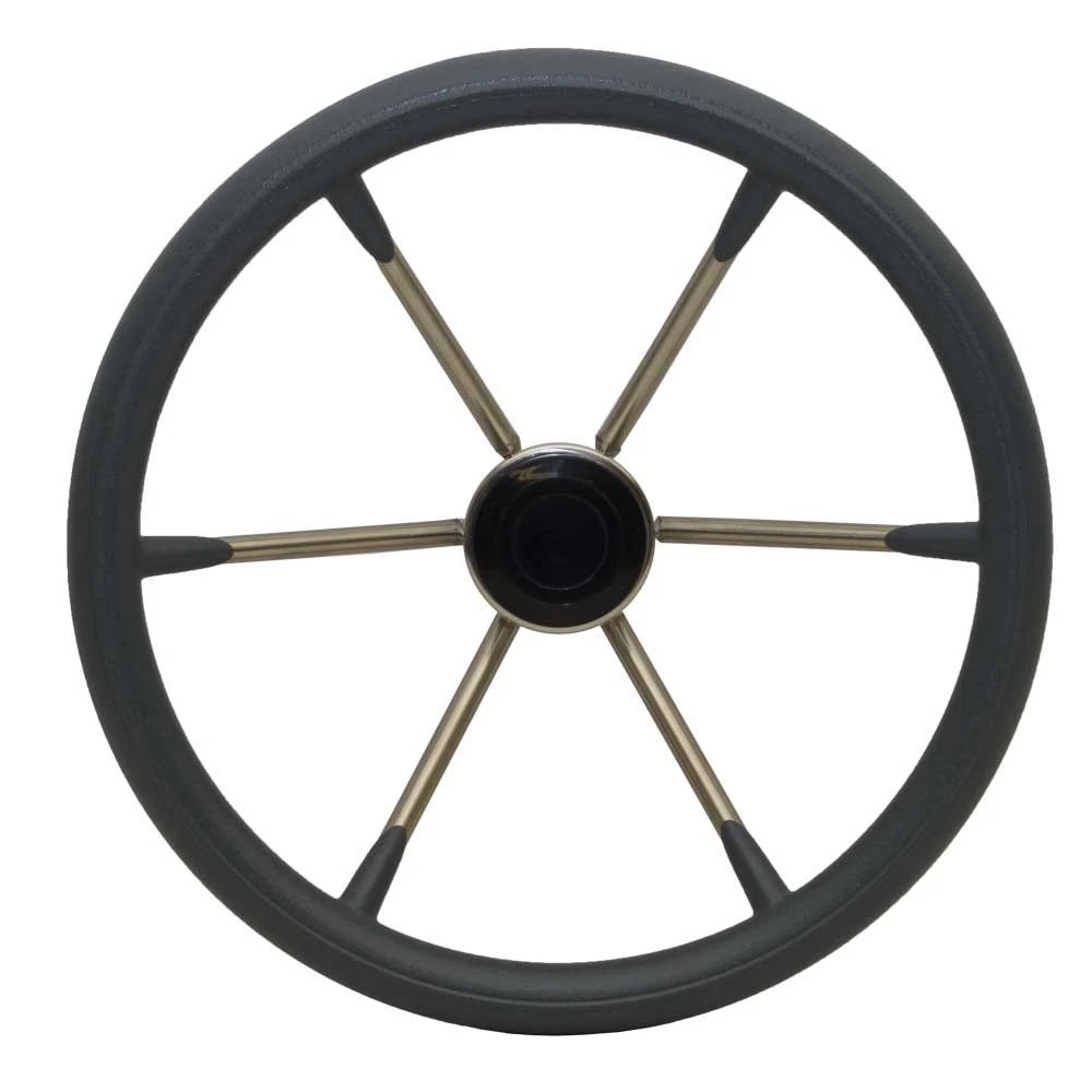 Boat Destroyer Steering Wheel 1525 - 15 Inch 25 Stainless Gray
